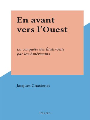 cover image of En avant vers l'Ouest